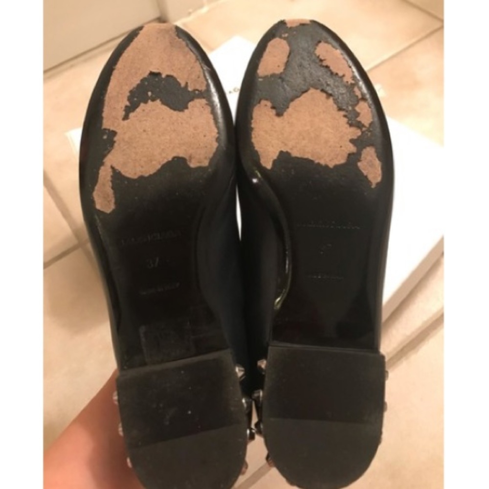Balenciaga Navy Smoking Slippers with Studs - Picture 6 of 7
